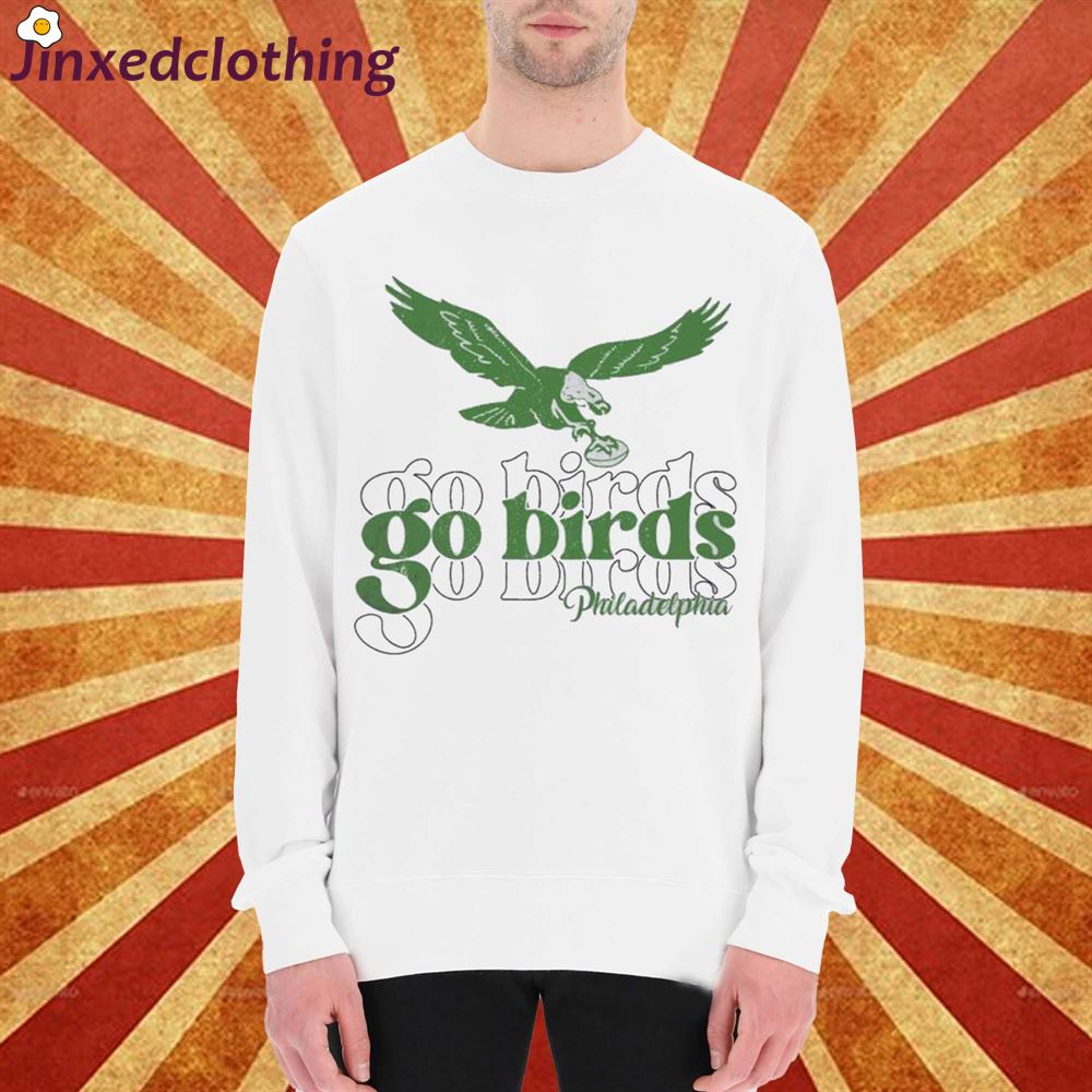 Go Birds Philadelphia Crewneck Sweatshirt Philadelphia Eagles Go Birds Eagles Shirt 